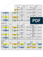 Season 21 Varsity Schedule