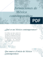 Transformaciones de México Contemporaneo