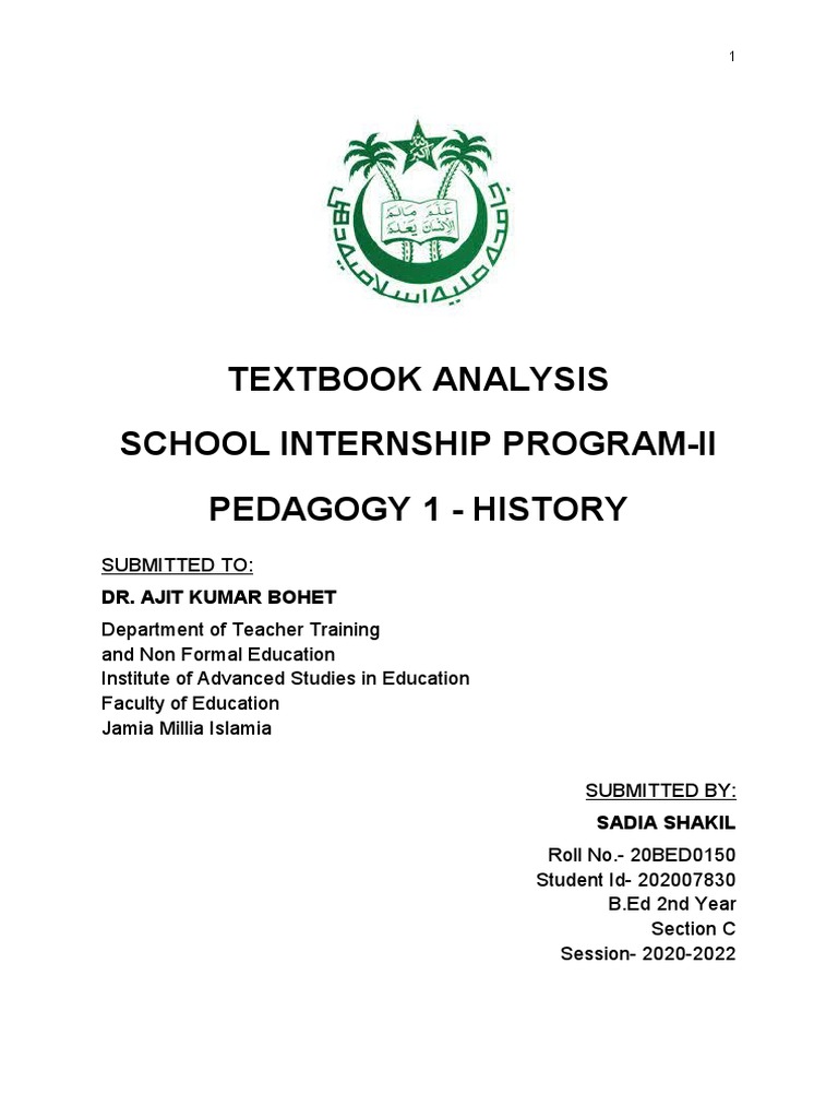 What Is Textbook Analysis Pdf