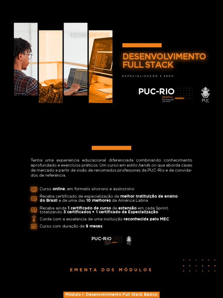 Especialização em Desenvolvimento Full Stack | PDF | Pós-graduação ...