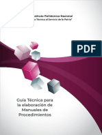 Guía Técnica para La Elaboración de Manuales de Procedimientos