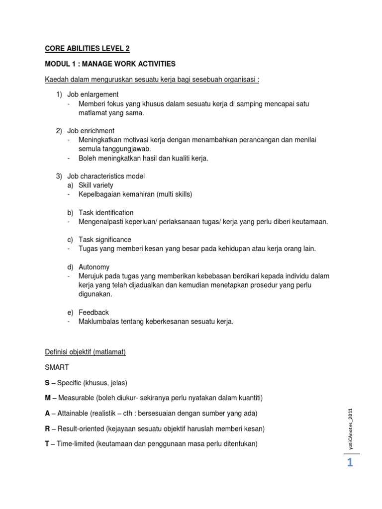 Core Abilities Level 2 Pdf