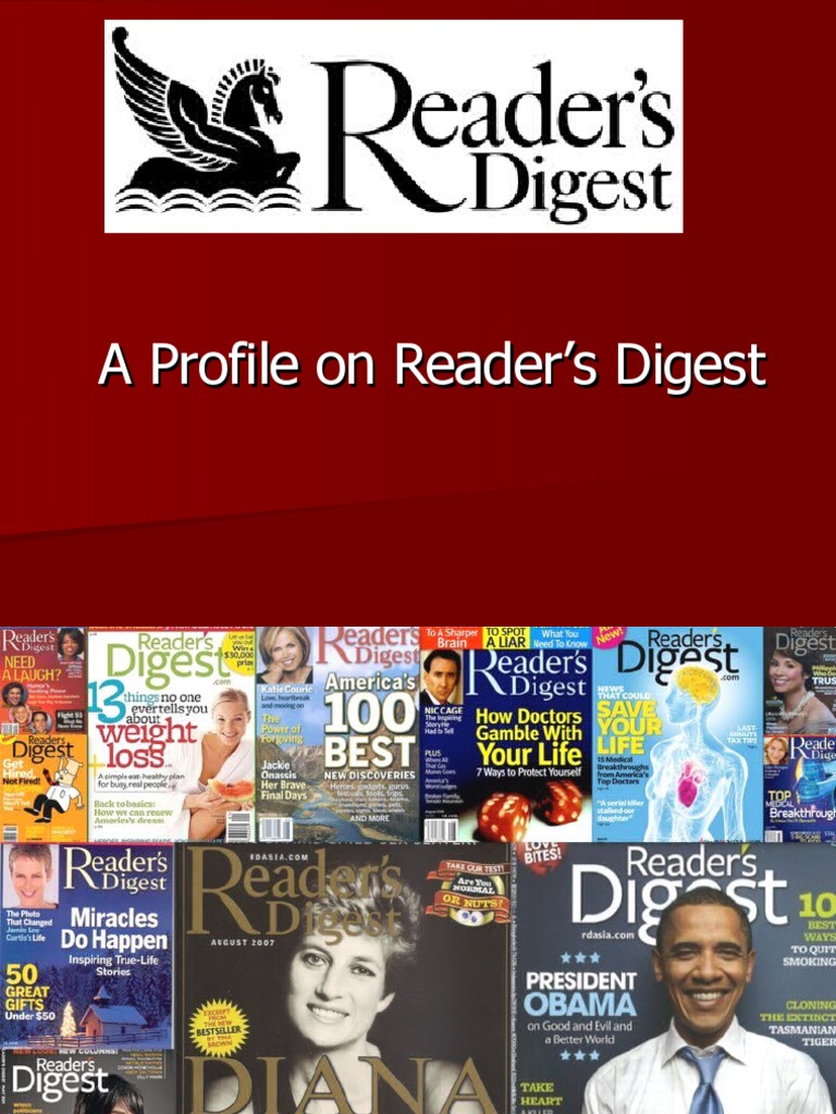 Reader's Digest: A Historical Overview | PDF | Publishing | Serials ...
