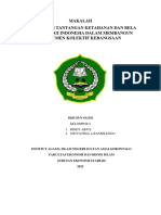 Makalah Urgensi Dan Tantangan Ketahanan Dan Bela Negara Bagi Indonesia Dalam Membangun Komitmen Kolektif Kebangsaan