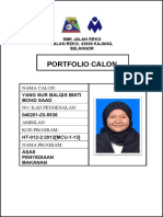 Contoh Portfolio Lengkap APM