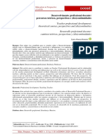 Desenvolvimento Profissional Docente: Percursos Teóricos, Perspectivas e (Des) Continuidades