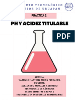 Práctica 2 - PH y Acidez Titulable