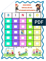 Carton de Bingo - Estudiante Bethlemita 2020