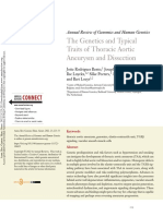 The Genetics and Typical Traits of Thoracic Aortic Aneurysm and Dissection