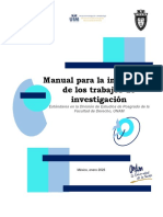 Manual para La Integracion de Los Trabajos de Investigacion DEP UNAM Enero2023