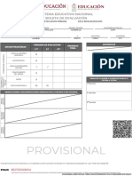 Provisional: Boleta de Evaluación Sistema Educativo Nacional