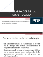 S1-1 GENERALIDADES DE PARASITOLOGIA - UD Met y Tec de Est Parasitologico