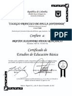 Certificafo (E Trfucación: Sflitfrfmue (