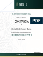 Claudia Elizabeth Juarez Moreno: Todo Sobre La Prevención Del COVID-19