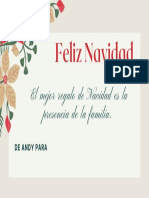 Feliz Navidad: El Mejor Regalo de Navidad Es La Presencia de La Familia