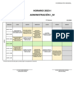 HORARIO 2023-I Administración I - M