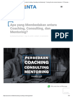 Apa Yang Membedakan Antara Coaching, Consulting, Dan Mentoring?