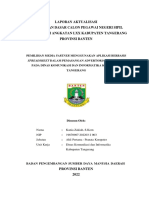 Laporan Aktualisasi Pelatihan Dasar Calon Pegawai Negeri Sipil Golongan Iii Angkatan LXX Kabupaten Tangerang Provinsi Banten