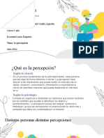 La Percepción: TP Psicología Procesos Mentales