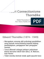 Teori Connectionisme Thorndike