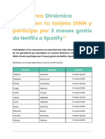 Ganadores - Dinámica Domicilia Netflix - Spotify