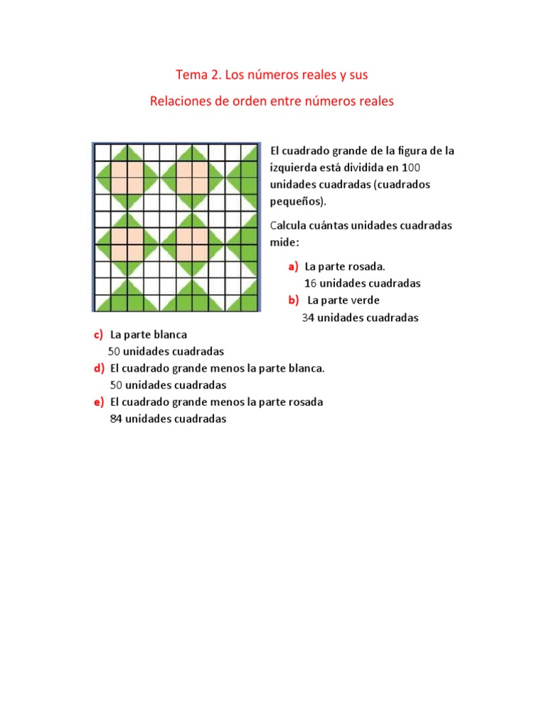 Tabla de Números Reales y Herencia | PDF | Matemáticas | Matemática ...