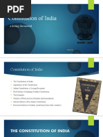 Constitution of India: A Living Document