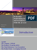 Pi-Based Performance Monitoring System For Oil & Gas: Presented By: Arif Shuja