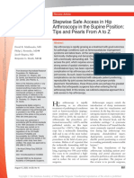 Stepwise Safe Access in Hip Arthroscopy in The Supine Position: Tips and Pearls From A To Z