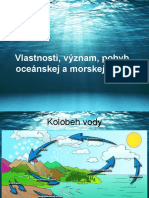 Vlastnosti, Význam, Pohyb Oceánskej A Morskej Vody