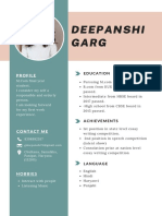 Deepanshi Garg's education and career profile