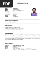 Baraneedharan Raju CV Updated