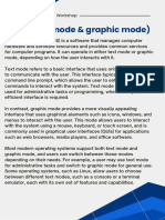 Os (Text Mode & Graphic Mode) : Specific Workshop