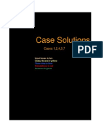 Excel Solutions - Cases