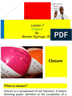 BET 2101 - Lesson 7 - Closure