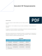 Test para Descubrir El Temperamento