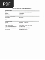 UCPR Form 40 Affidavit Template | PDF | Affidavit | Identity Document