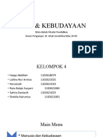 Ilmu & Kebudayaan: Mata Kuliah Filsafat Pendidikan Dosen Pengampu: Dr. Ishak Gerald Bachtiar, M.PD