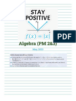 11D Algebra Notes