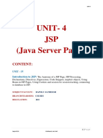 Unit-4 JSP - Notes - WT