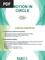 G11 - Motion in Circle