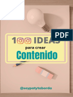 Regalo 100 Ideas de Contenido