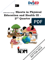 ACTIVITY SHEET in PE and Health32nd Quarter