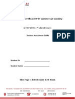 V2 - SITHPAT006 Produce Desserts - Student Assessment and Guide