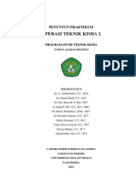 Operasi Teknik Kimia 2: Penuntun Praktikum