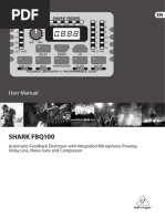 Shark Fbq100: User Manual