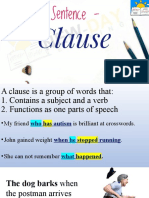 Clause and phrase