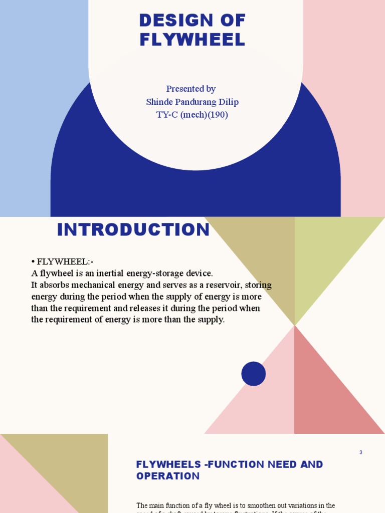 Flywheel Design and Function Overview | PDF | Mechanical Engineering ...