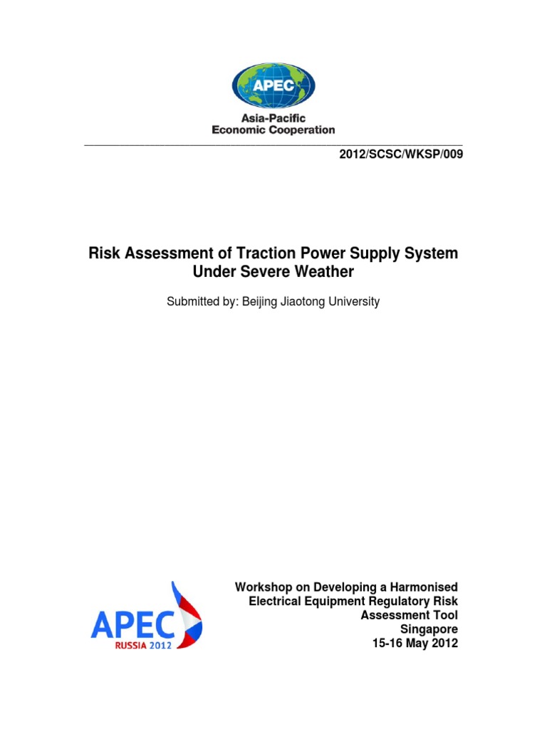 Traction Power Supply Risk Assessment | PDF | Science & Mathematics