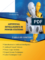 Artificial Intelligence in Power Stations: Submitted by-S.Santhosh Raj